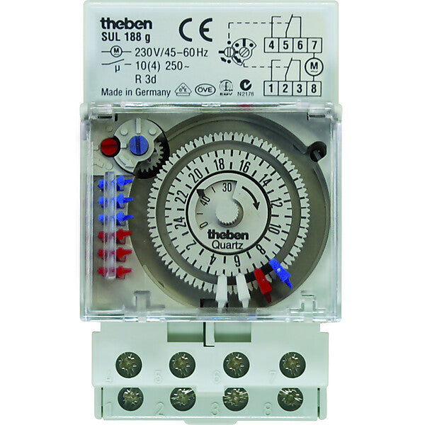 Theben Quarzschaltuhr 2W, Tag SUL 188g